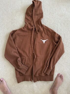 TEXAS LONGHORNS MENS VINTAGE BROWN HOODIE 2025 - MENS MEDIUM